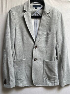 Tommy Hilfiger Knit Two-Button Blazer Sport Coat with Elbow Patches Sz S